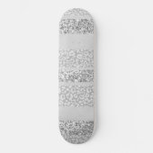Leopard Glitter Streifen Glam 7 Skateboard (Vorderseite)