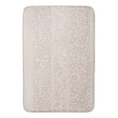 Leopard Glitter Streifen Glam 8 Badematte (Vorderseite Vertikal)