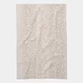 Leopard Glitter Streifen Glam 8 Geschirrtuch (Vertikal)