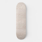 Leopard Glitter Streifen Glam 8 Skateboard (Vorderseite)
