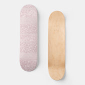 Leopard Glitter Streifen Glamour 10 Skateboard (Vorderseite)