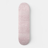 Leopard Glitter Streifen Glamour 10 Skateboard (Vorderseite)