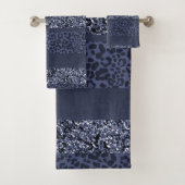 Leopard Glitter Stripes Glam 5 Badhandtuch Set (Insitu)