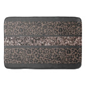 Leopard Glitter Stripes Glam 6 Badematte (Vorderseite)