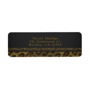 Leopard Glitz Pailletten Glam Chic Moderne Party