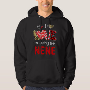 Leopard glücklich Mutter Tag I Liebe ist ein Nene  Hoodie