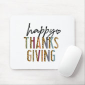 Leopard Glückwunsch Erntedankfest Niedlich Herbst Mousepad (Mit Mouse)