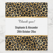 LEOPARD GOLD CUSTOM WEINETIKETT (Einzelnes Label)