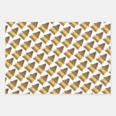 Leopard Golden Christmas Tree Muster Geschenkpapier Set (Vorderseite 3)