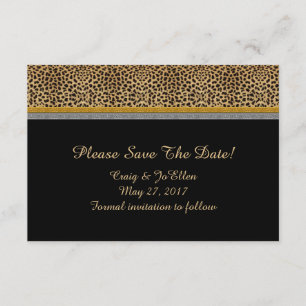 Leopard-Goldsilber Save the Date