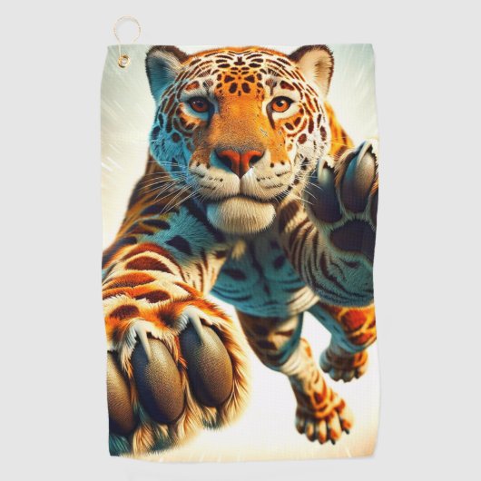 Leopard Golfhandtuch (Vorderseite)