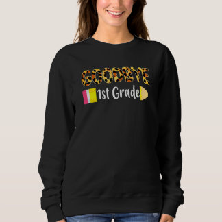Leopard Goodbye 1. Klasse am letzten Schultag Sweatshirt