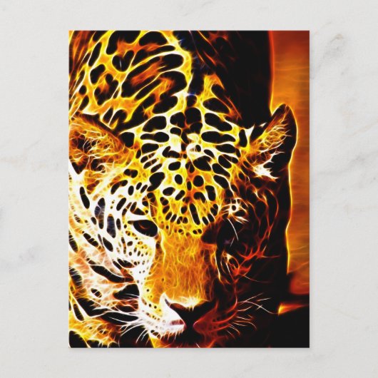 Leopard Gotcha Postkarte (Vorderseite)