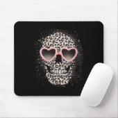 Leopard Gothic Skull Cool Skeleton Cheetah Mousepad (Mit Mouse)
