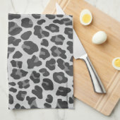 Leopard-grauer und hellgrauer Druck Küchentuch (Viertel Falte)