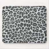 Leopard-grauer und hellgrauer Druck Mousepad (Vorne)