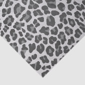 Leopard-grauer und hellgrauer Druck Seidenpapier (Ausschnitt)