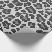 Leopard Gray and Light Gray Print Geschenkpapier (Ecke)