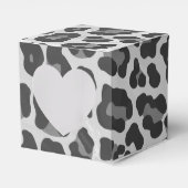 Leopard Gray and Light Gray Print Geschenkschachtel (Vorderseite)