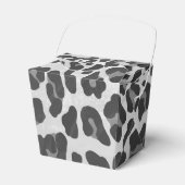 Leopard Gray and Light Gray Print Geschenkschachtel (Vorderseite)
