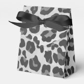 Leopard Gray and Light Gray Print Geschenkschachtel (Vorderseite)