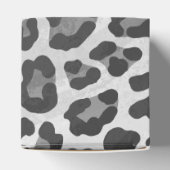 Leopard Gray and Light Gray Print Geschenkschachtel (Oben)
