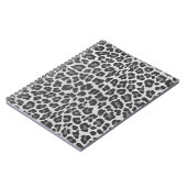 Leopard Gray and Light Gray Print Notizblock (Linke Seite)