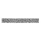 Leopard Gray and Light Gray Print Satinband (Vorderseite)
