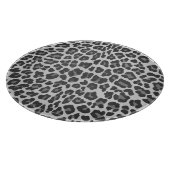 Leopard Gray and Light Gray Print Schneidebrett (Ecke)