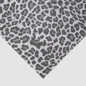 Leopard Gray and Light Gray Print Seidenpapier (Ausschnitt)