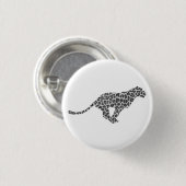 Leopard Gray and Light Gray Silhouette Button (Vorne & Hinten)