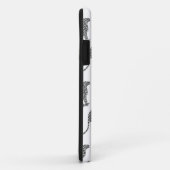 Leopard Gray and Light Gray Silhouette Case-Mate iPhone Hülle (Hinten/Rechts)