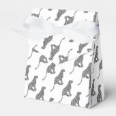 Leopard Gray and Light Gray Silhouette Geschenkschachtel (Vorderseite)