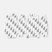 Leopard Gray and Light Gray Silhouette Geschenkschachtel (Ungefaltet)