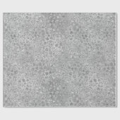 Leopard Gray Meow Kitty Cat Geschenkpapier (Flach)