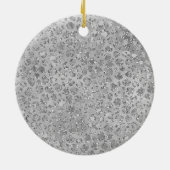 Leopard Gray Meow Kitty Cat Keramik Ornament (Hinten)