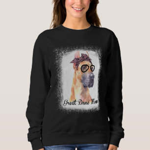 Leopard Great Dane Mama gebleicht Dackel Eigentüme Sweatshirt