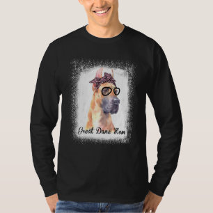 Leopard Great Dane Mama gebleicht Dackel Eigentüme T-Shirt