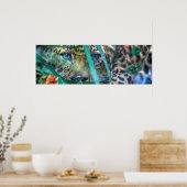 LEOPARD GREEN EYES GAZER POSTER (Küche)