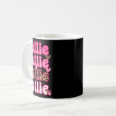 Leopard Groovy Lollie Valentine's Day Women Valent Kaffeetasse (Vorderseite Links)
