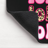 Leopard Groovy Lollie Valentine's Day Women Valent Mousepad (Ecke)