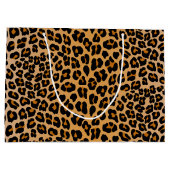 Leopard Große Geschenktüte (Rückseite)