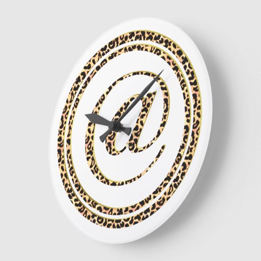 Leopard @ große wanduhr (Winkel)