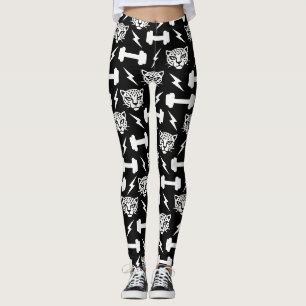 Leopard-Gym-Muster Leggings