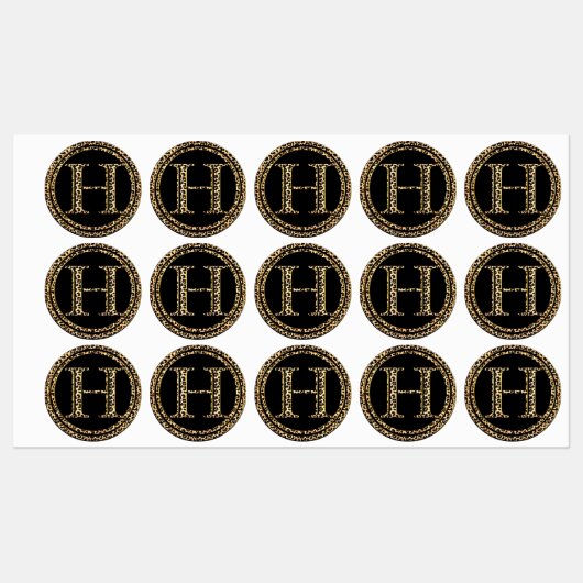 Leopard H Etiketten (Blatt)