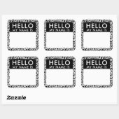 Leopard Hallo mein Name ist Aufkleber (Blatt)