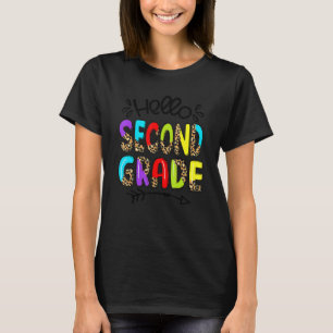 Leopard Hallo Zweite Stufe Lehrer Erster Tag O T-Shirt