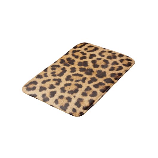 Leopard-Haut-Bad-Matte Badematte (Schrägansicht)