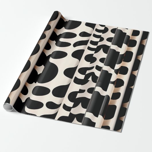 Leopard Haut Beige Moderne Muster Geschenkpapier (Ungerollt)