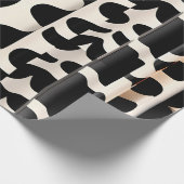 Leopard Haut Beige Moderne Muster Geschenkpapier (Ecke)